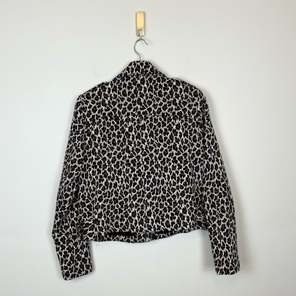 Bianca Nygard Leopard Print Moto Jacket Size 10 - Picture 10 of 10